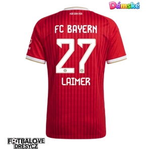 Bayern Munich Konrad Laimer #27 Dámské Domácí Dres 2026-27 Krátký Rukáv Bayern Munich Konrad Laimer #27 Dámské Domácí Dres 2026-27 Krátký Rukáv